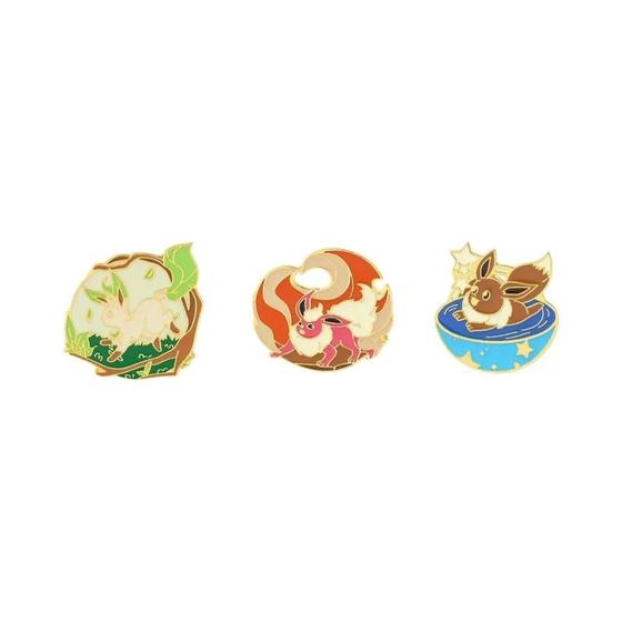 Imagem de Conjunto De Broche De Elfo De Desenho Animado Eevee Sylveen Esmalte Alfinetes 3 4 5 Peças Moda