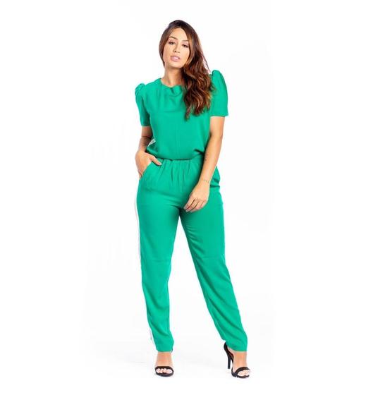 Conjunto de calça e blusa manga curta-10033Preto Menor preço em Conjunto de calça e blusa manga curta-10033Preto