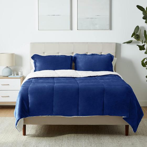 Imagem de Conjunto de Cama Amazon Basics Ultra-Soft Micromink Sherpa