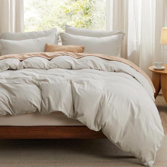 Imagem de Conjunto de Cama Bedsure Queen Size 6 Peças - Capa de Edredom e Lençol com Elástico