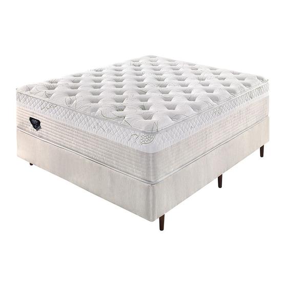 Imagem de Conjunto de Cama Box e Colchão com Molas Ensacadas Eco Nature