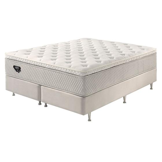 Imagem de Conjunto de Cama Box e Colchão com Molas Ensacadas Paradise