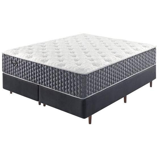 Imagem de Conjunto de Cama Box e Colchão com Molas Ensacadas Relax Fresh