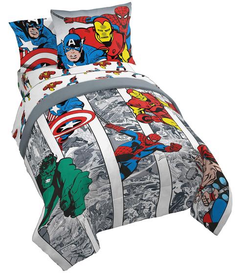 Imagem de Conjunto de cama Jay Franco Marvel Avengers Comic Cool em tamanho real