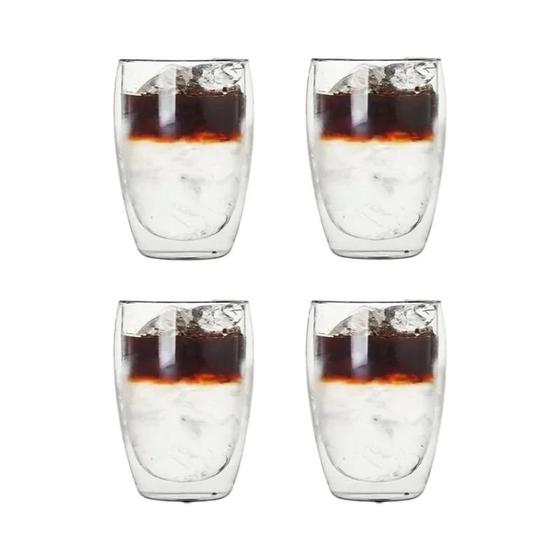 Imagem de Conjunto de Canecas de Vidro Borosilicato - Parede Dupla, Resistente ao Calor (2 a 18 Peças)
