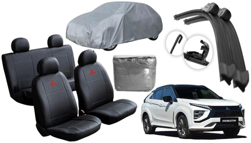 Imagem de Conjunto de Capa Luxo Eclipse Cross 2017 a 2024 + Capa de Cobertura e Limpador Automotivo