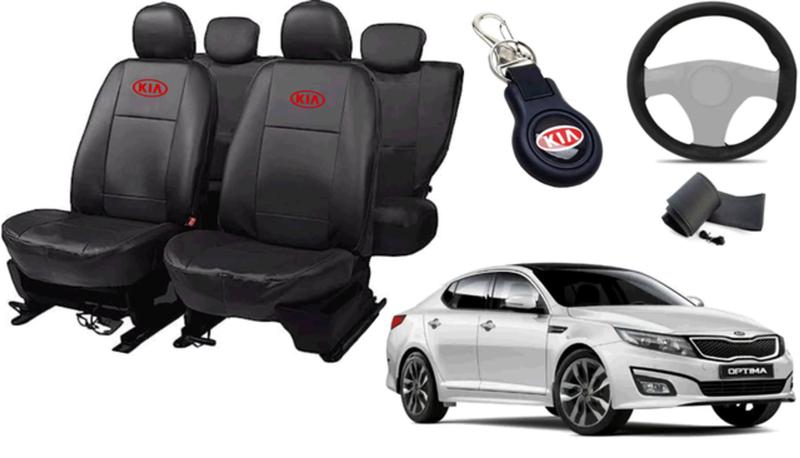 Imagem de Conjunto de Capa Optima 2012 a 2016 + Chaveiro + Capa de Volante Acabamento Fino