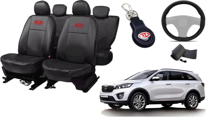 Imagem de Conjunto de Capa Sorento 2015 a 2019 + Chaveiro + Capa de Volante para Melhor Acabamento