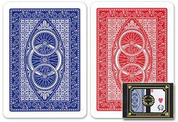 Imagem de Conjunto de cartas de baralho DA VINCI Ruote 100% plástico de 2 decks Modiano