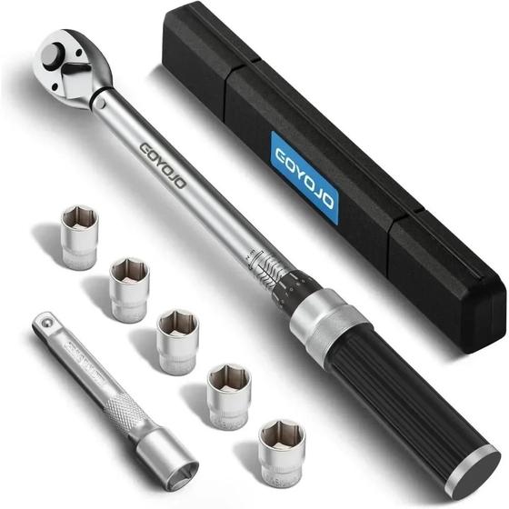 Imagem de Conjunto De Chave De Torque De Clique De 72 Dentes De Dupla Direção Com Encaixe De 1/2 Polegada