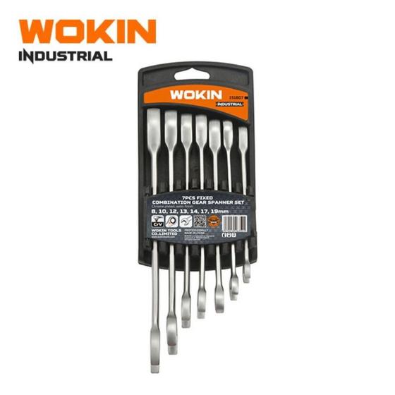 Imagem de Conjunto de Chaves Combinadas com Catraca 7 Peças Wokin Tools