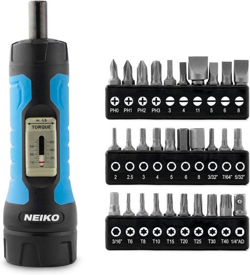 Imagem de Conjunto de chaves de fenda com chave de torque NEIKO 10574A 1/4” Drive 30 unidades