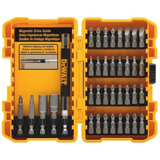 Imagem de Conjunto de Chaves de Fenda DEWALT DW2176 - 37 Peças com Brocas de Aço Temperado