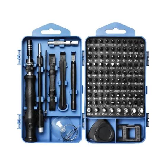 Imagem de Conjunto de Chaves de Fenda Magnéticas de Precisão 117 em 1 - Com Bits Torx e Phillips para iPhone e Câmera