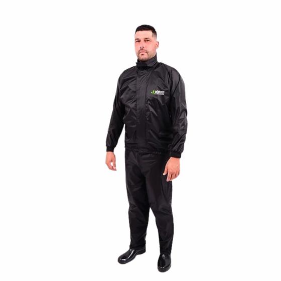 Imagem de Conjunto de Chuva Unissex para Motoqueiro/Motoboy Vértice  Nylon Light Impermeável, Alta Qualidade