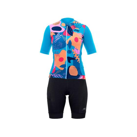 Imagem de Conjunto De Ciclismo Asw Bike Bermuda Gel Camisa Feminino