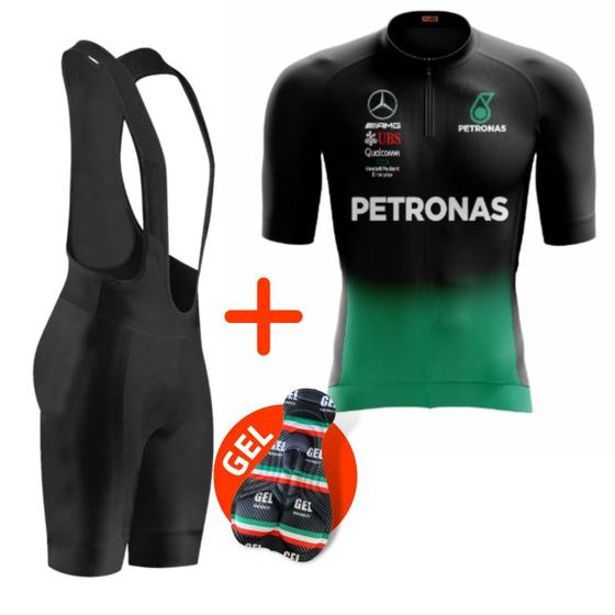 Imagem de Conjunto de Ciclismo Masculino Bretelle Pro Ciclistas Bike MTB