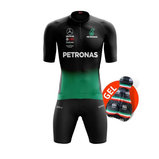 Imagem de Conjunto de Ciclismo Masculino Pro Forro Gel Ciclistas Pedal Bike