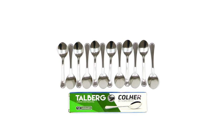 Imagem de Conjunto De Colher De Sobremesa Inox 12pçs Linha Continental