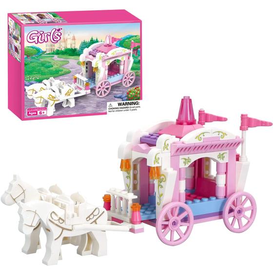 Imagem de Conjunto de construção BRICK STORY Princess Carriage Girls 6-12 Years