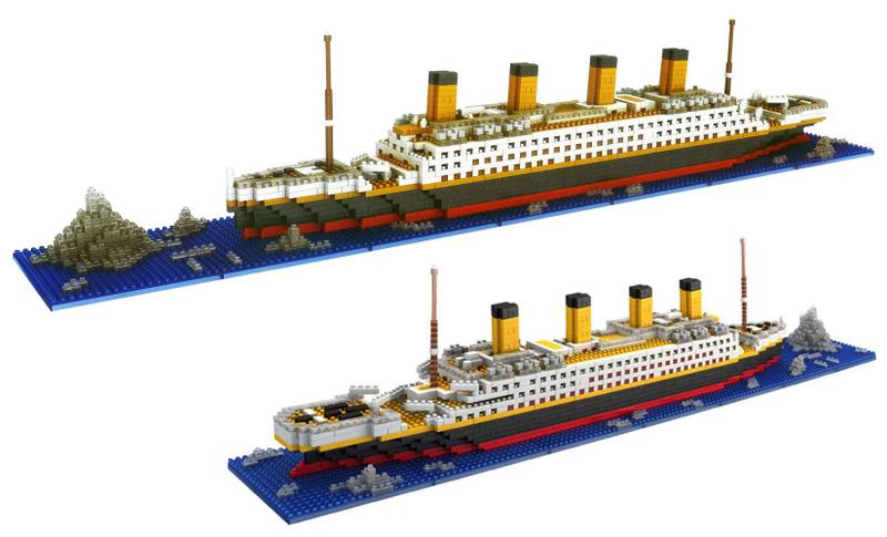 Imagem de Conjunto de construção DoVob Titanic com 1872 Mini Bricks para crianças e adultos