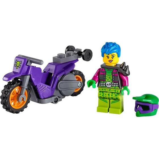 Imagem de Conjunto de Construção LEGO City Stuntz Moto Acrobática 60296 - 14 Peças