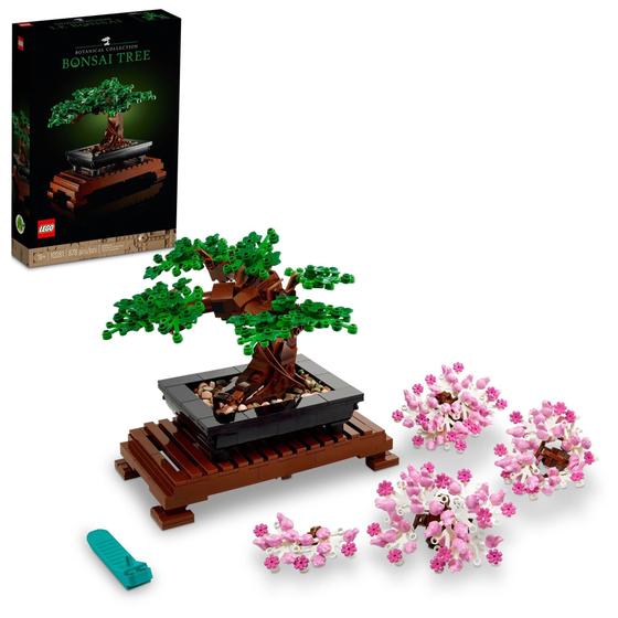 Imagem de Conjunto de construção LEGO Icons Bonsai Tree com flor de cerejeira 10281