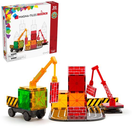 Imagem de Conjunto de construção MAGNA-TILES Builder 32 peças magnético