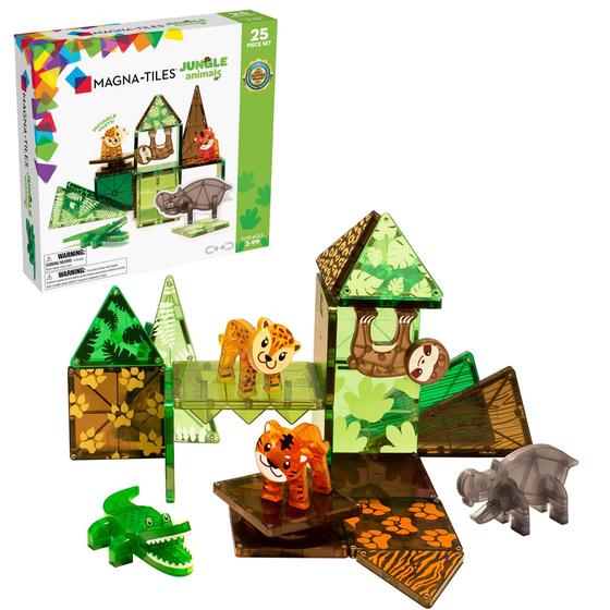 Imagem de Conjunto de construção MAGNA-TILES Jungle Animals 25 peças