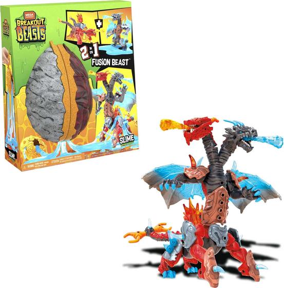 Imagem de Conjunto de construção Mega Construx Breakout Beasts com 2 bonecos