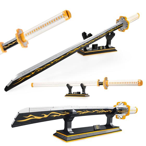 Imagem de Conjunto de construção SATHIBI Zenitsu Anime Swords com bainha 98cm