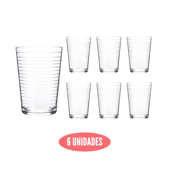 Imagem de Conjunto de Copo com 6 unidades 200ml de Vidro