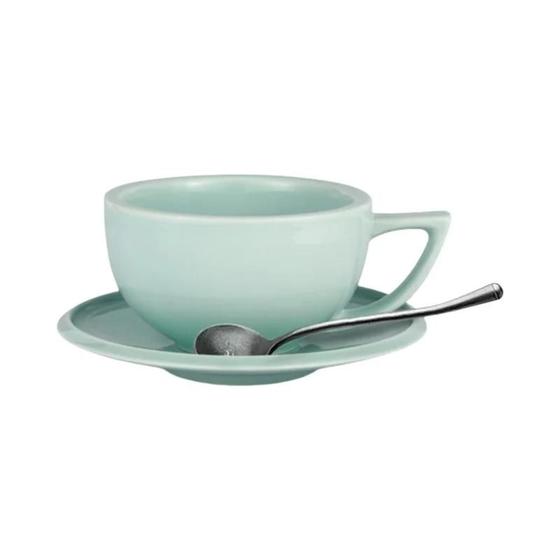 Imagem de Conjunto De Copo De Café De Cerâmica 280ml Com Colher De Pires MHW-3BOMBER Para Latte Expresso Chá
