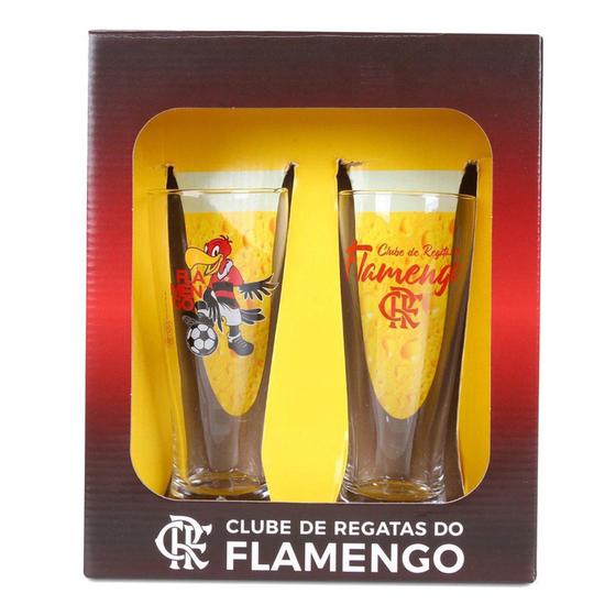 Imagem de Conjunto de Copos Flamengo Allmix Larger 300 ml - 2 Unidades