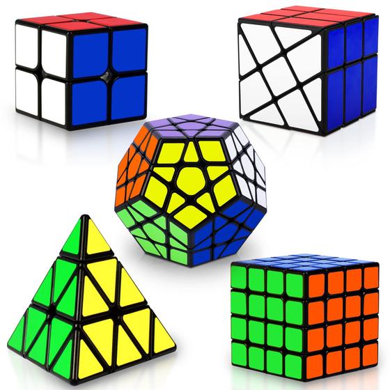 Imagem de Conjunto de Cubos Speed Coolzon 2x2, 4x4, Pyraminx e Megaminx
