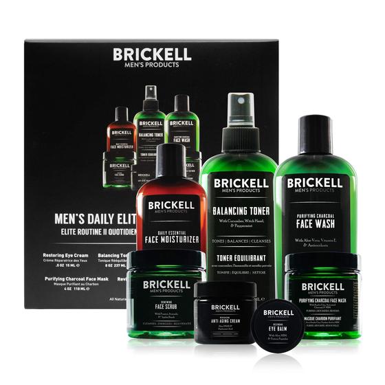 Imagem de Conjunto de cuidados com a pele Brickell Men's Daily Elite Face Care Routine II