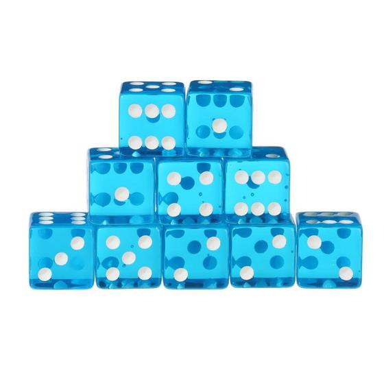 Conjunto de dados HomeSoGood 19 mm poliédrico acrílico de 6 lados x10 Menor preço em Conjunto de dados HomeSoGood 19 mm poliédrico acrílico de 6 lados x10