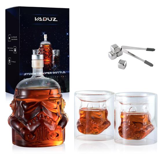 Imagem de Conjunto de Decanter de Uísque Vaduz com 2 Copos - 750ml