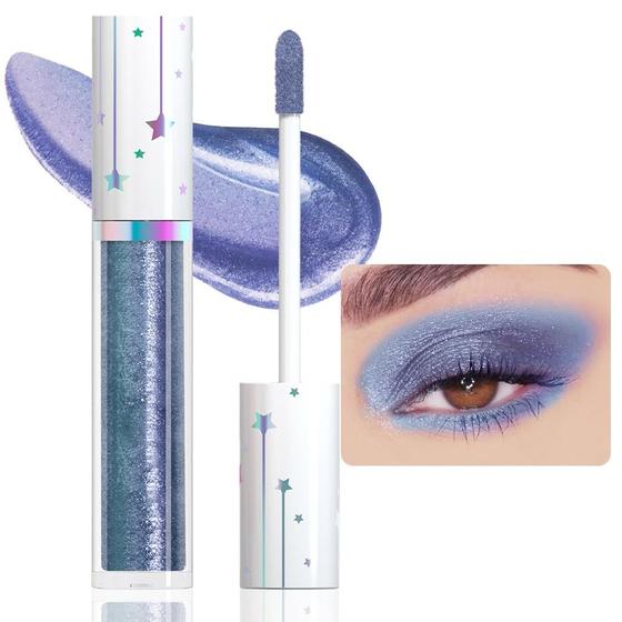 Imagem de Conjunto de delineador de sombras Liquid Shimmery Glitter evpct Blue Jay