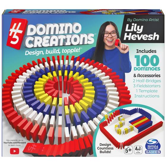 Imagem de Conjunto de dominó Spin Master Games H5 Domino Creations 100 peças