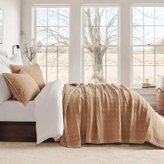 Imagem de Conjunto de edredões EVERGRACEHOME Stonewashed Cotton Queen com 2 capas