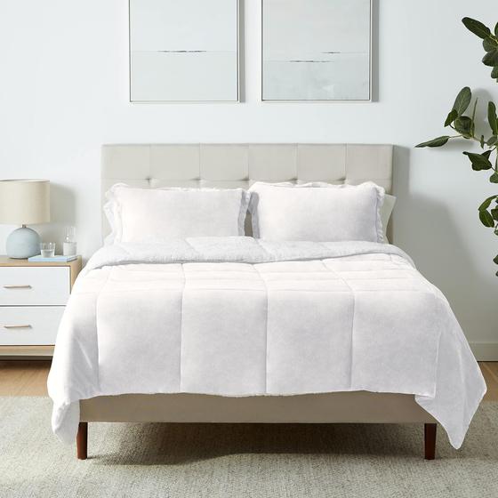 Imagem de Conjunto de Edredom Amazon Basics Ultra-Soft Micromink Sherpa