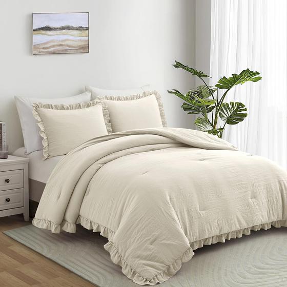 Imagem de Conjunto de edredom Bonlino Home Bed de 3 peças queen size