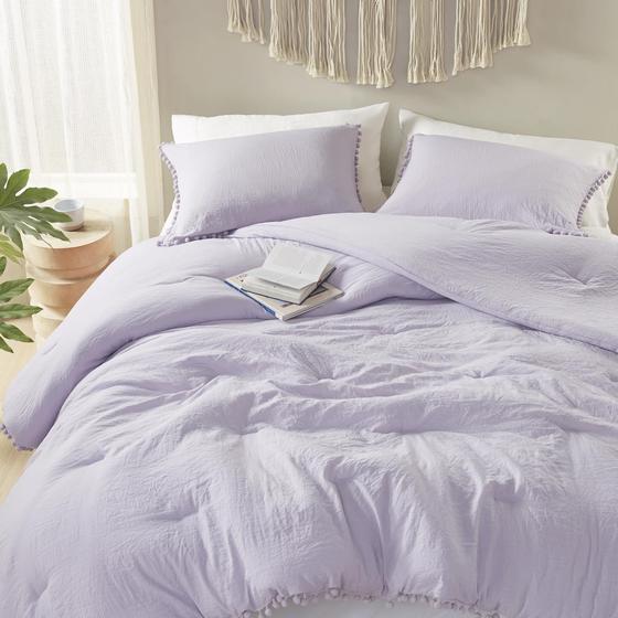 Imagem de Conjunto de edredom Codi Lavender Purple Full/Queen com 1 edredom e 2 fronhas