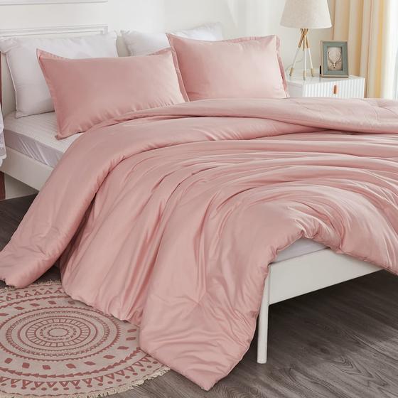 Imagem de Conjunto de Edredom Litanika Queen Size Pink - com 3 Fronhas
