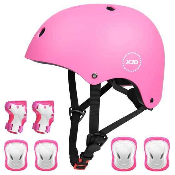 Imagem de Conjunto de equipamentos de proteção XJD Kids Bike Helmet para 3-14 anos