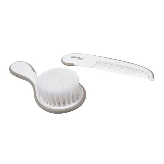 Imagem de Conjunto de Escova e Pente Baby Cinza com 1 unidade
