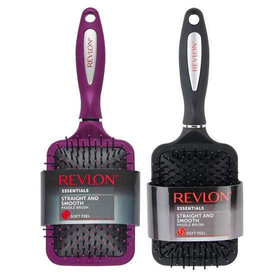 Imagem de Conjunto de Escovas de Cabelo Revlon Straight & Smooth Soft Touch - Paddle