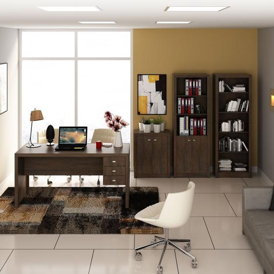Imagem de Conjunto de Escritório com Escrivaninha 04 pç CJ18-041 Tecnomóbili