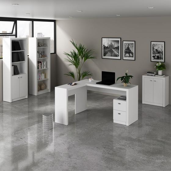 Imagem de Conjunto de Escritório com Escrivaninha 04 pç CJ18-044 Tecnomóbili